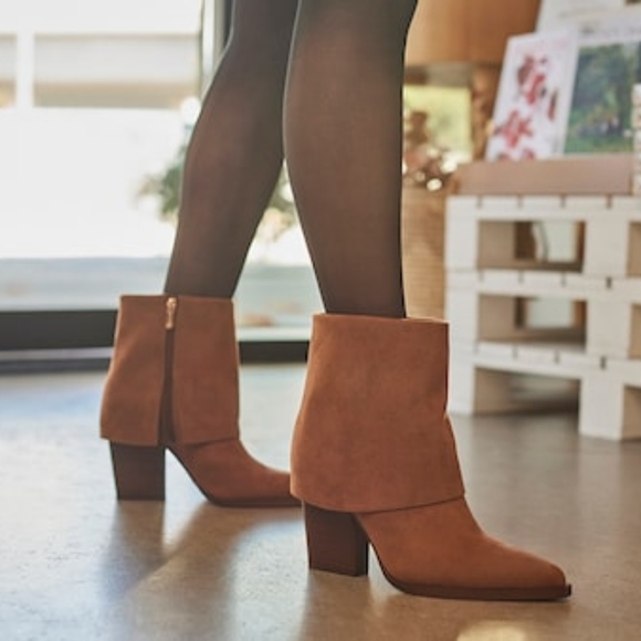 Jessica simpson Lerra foldover Bootie brown - Picture 7 of 16